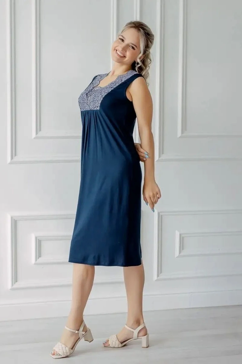 Сорочка Леди (синий)