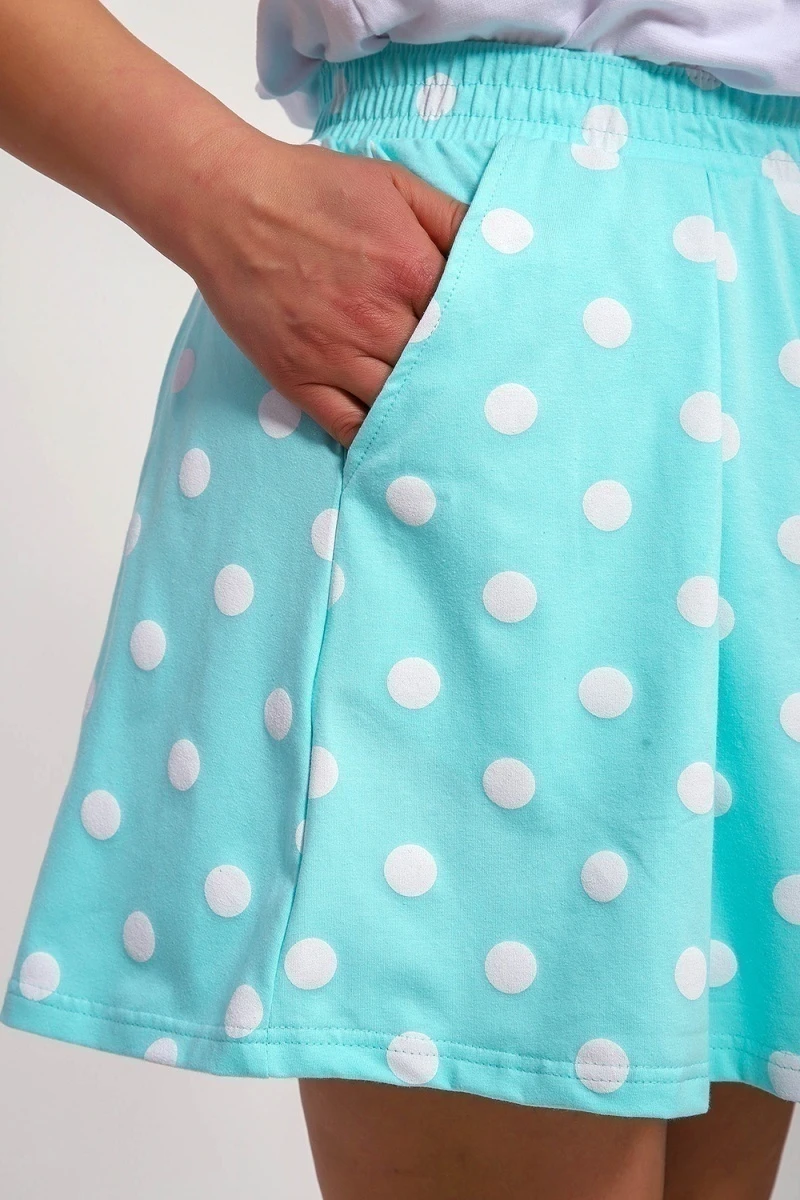 Пижама с шортами 88145 (ментол)