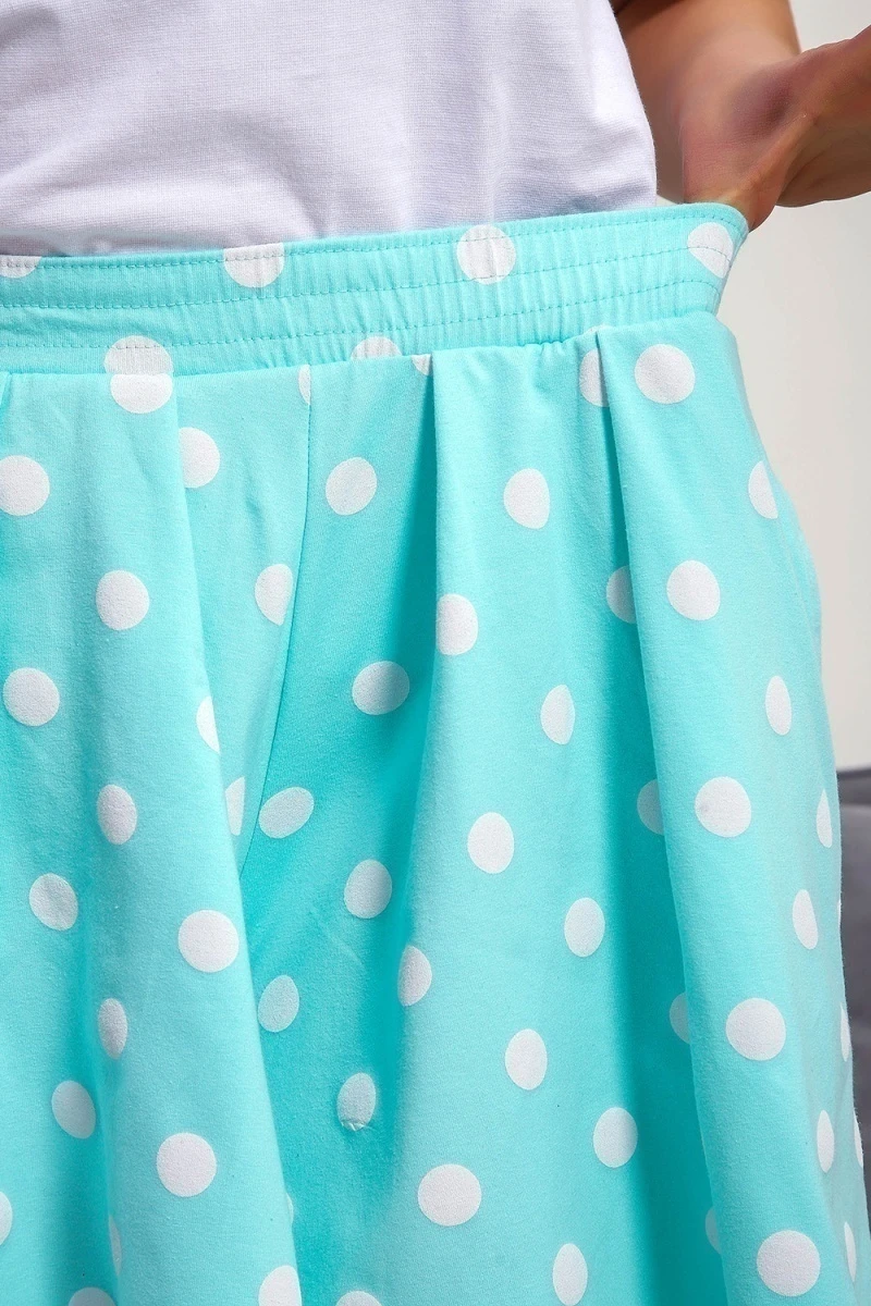 Пижама с шортами 88145 (ментол)