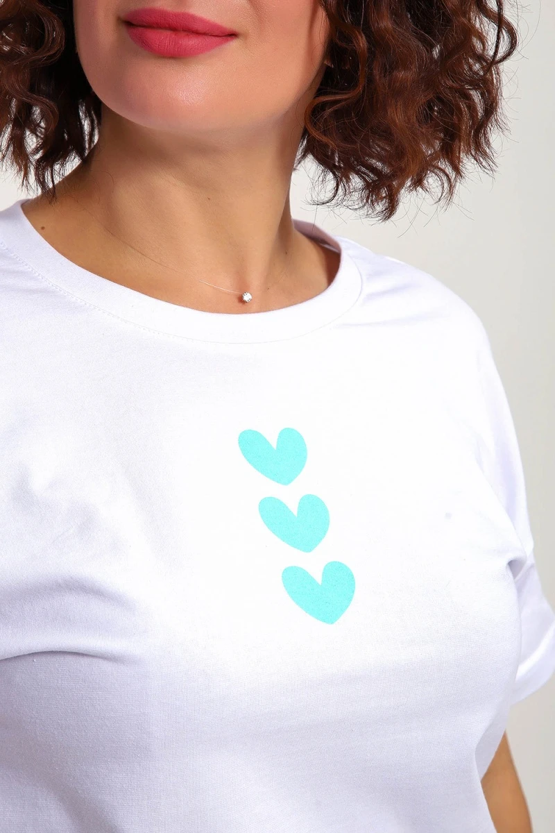 Пижама с шортами 88145 (ментол)