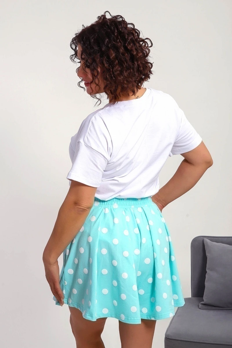 Пижама с шортами 88145 (ментол)