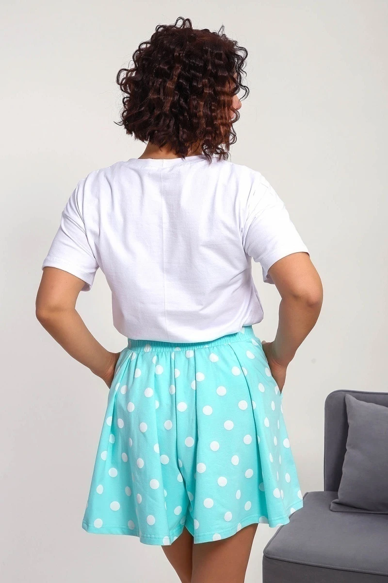 Пижама с шортами 88145 (ментол)