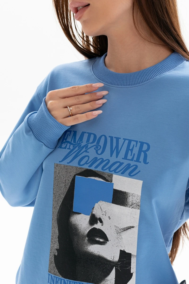 Толстовка 00028 (сине-голубой)