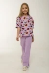 Костюм с брюками Клара (сиреневый)
