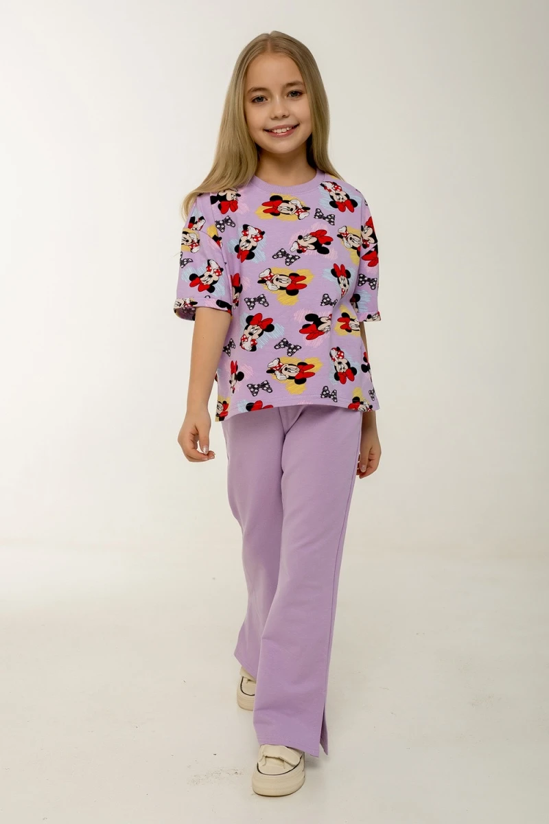 Костюм с брюками Клара (сиреневый)