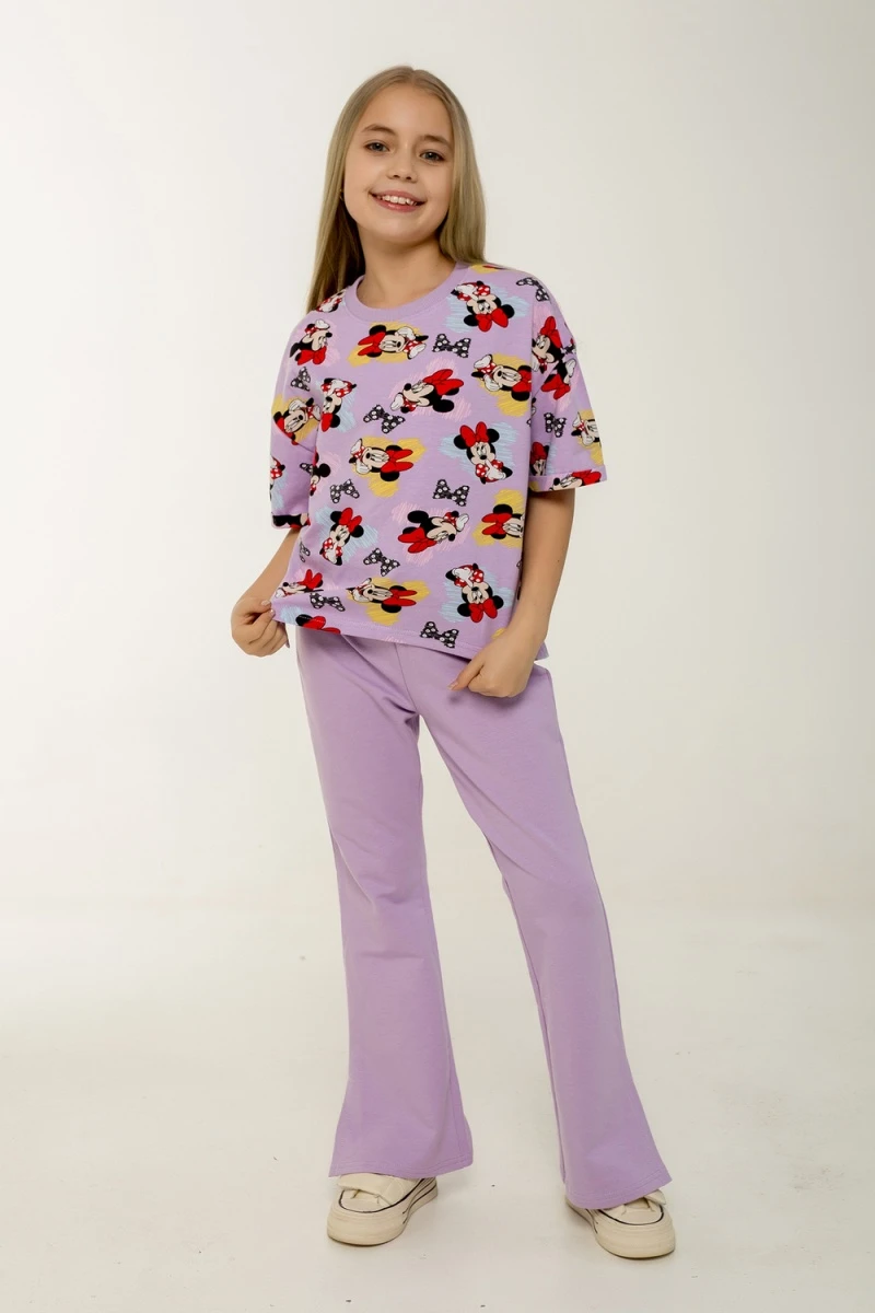 Костюм с брюками Клара (сиреневый)