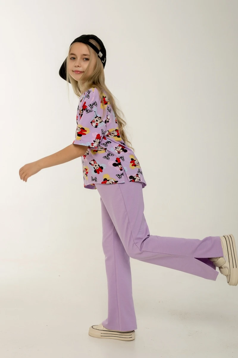 Костюм с брюками Клара (сиреневый)