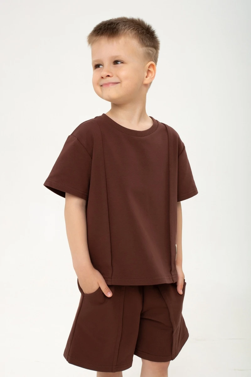Костюм с бриджами для мальчика Стрела (коричневый)