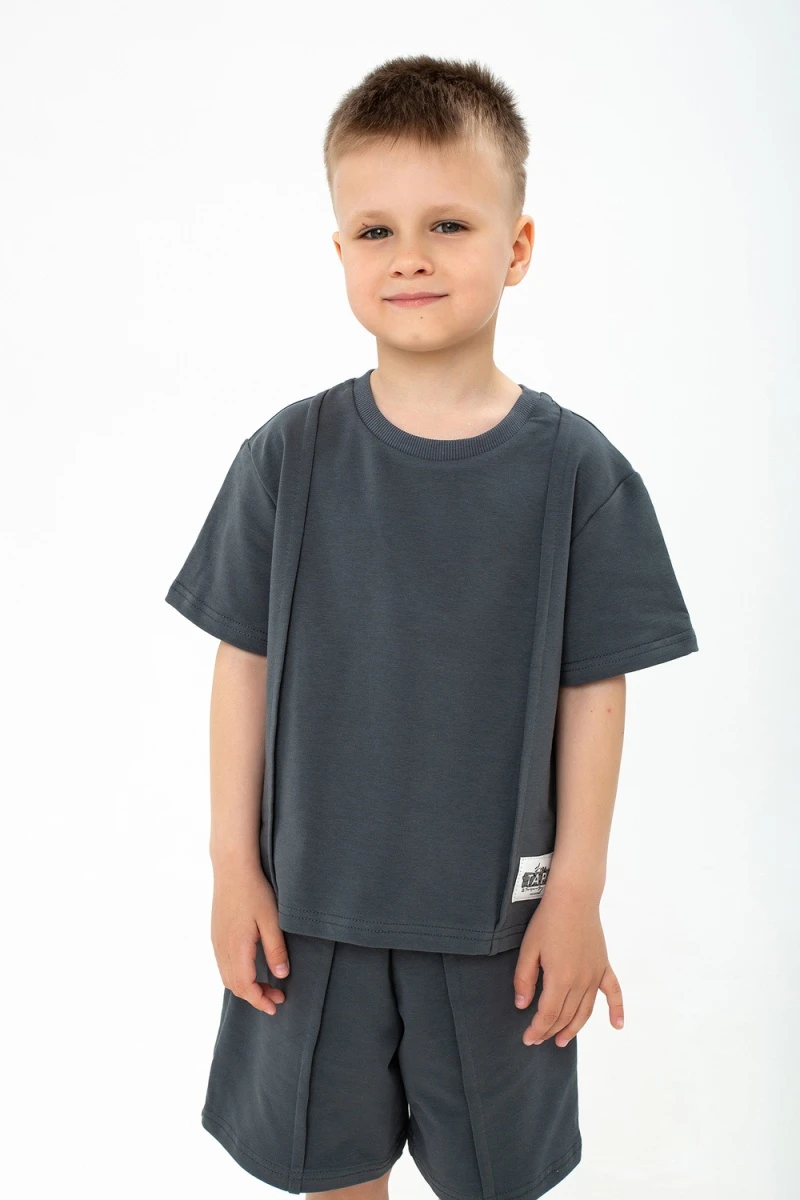 Костюм с бриджами для мальчика Стрела (графит)