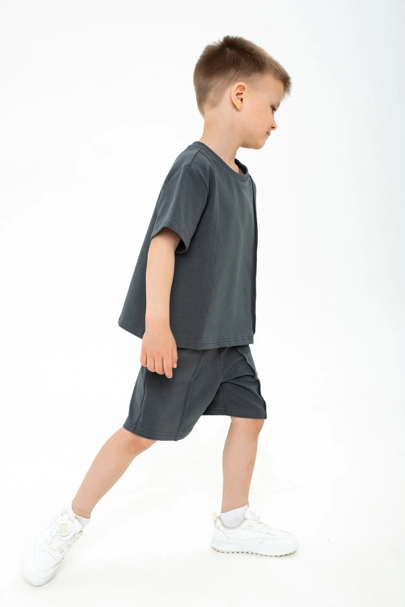 Костюм с бриджами для мальчика Стрела (графит)