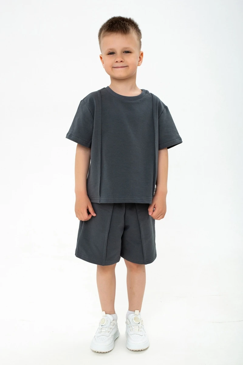 Костюм с бриджами для мальчика Стрела (графит)