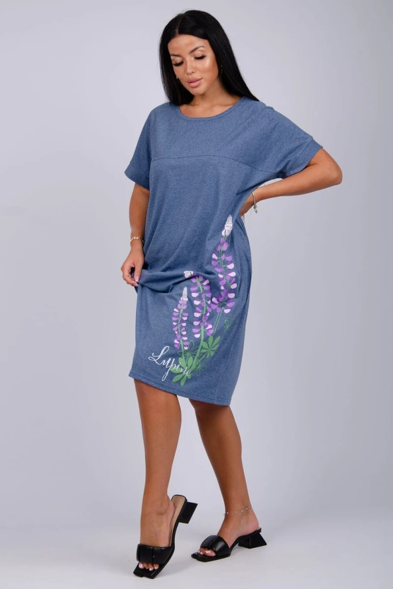 Платье Люпин (индиго)