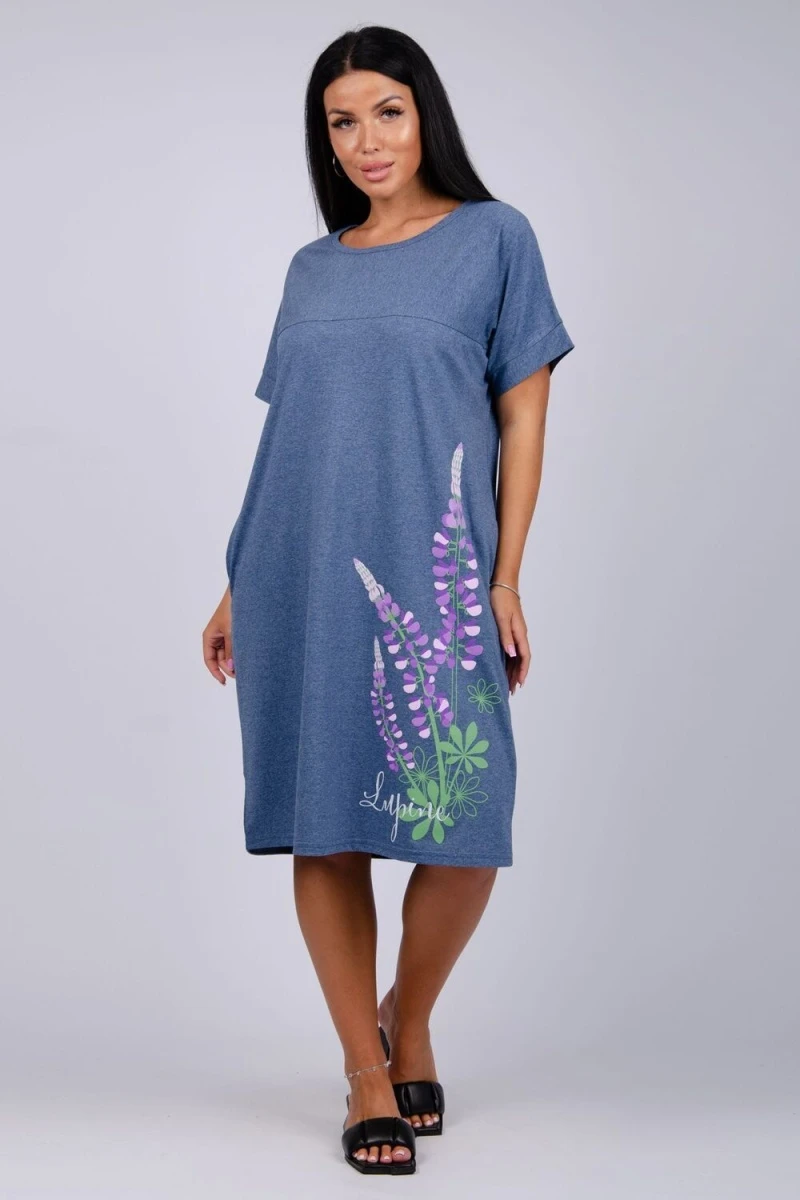 Платье Люпин (индиго)