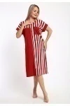 Халат 521 Полоска (красный)