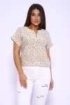 Футболка 32743 (леопард бежевый)
