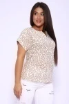 Футболка 32743 (леопард бежевый)