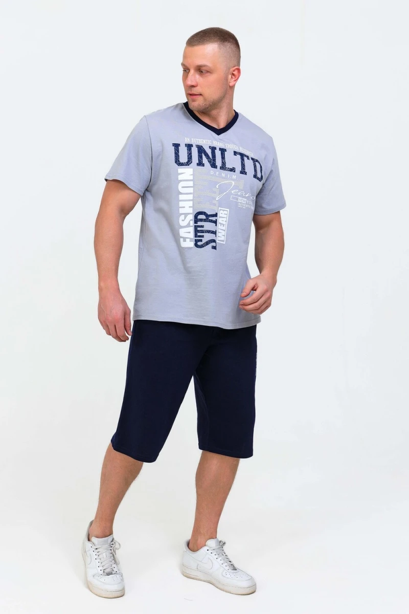 Костюм с шортами 057 (синий)