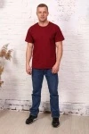 Футболка 1113 однотонная (бордовый)