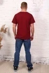 Футболка 1113 однотонная (бордовый)