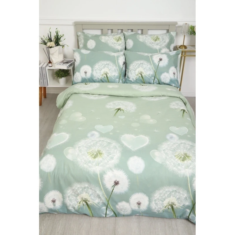 Пододеяльник бязь ГОСТ Одуванчики (серо-зеленый)