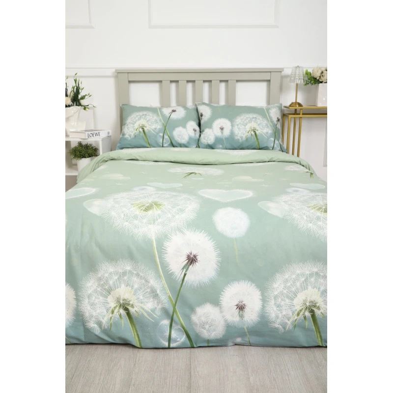 Пододеяльник бязь ГОСТ Одуванчики (серо-зеленый)