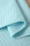 Полотенце кухонное вафельное в подарочной упаковке (голубой)