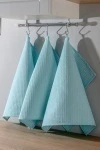 Полотенце кухонное вафельное в подарочной упаковке (голубой)