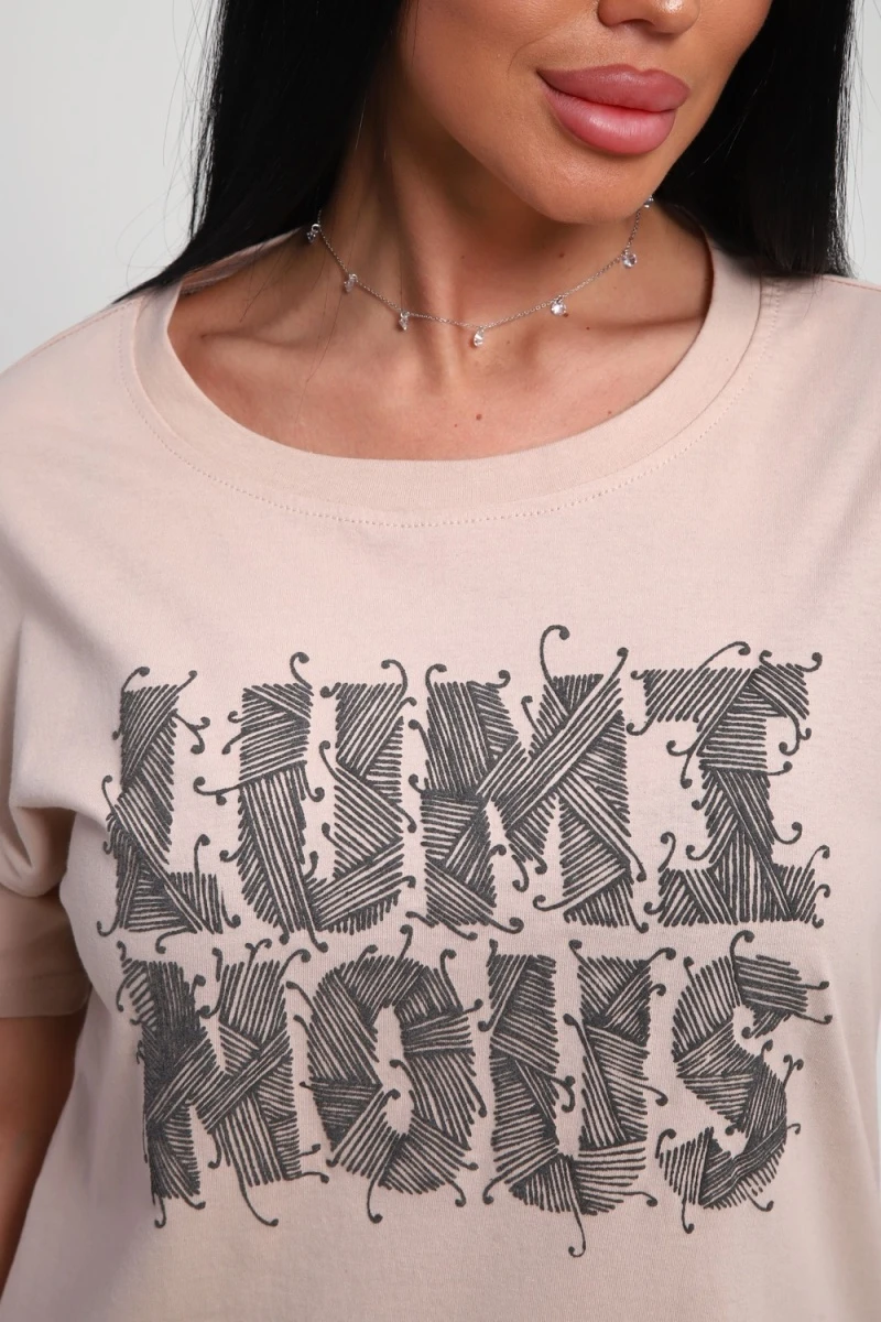 Футболка 85661 (бежевый)