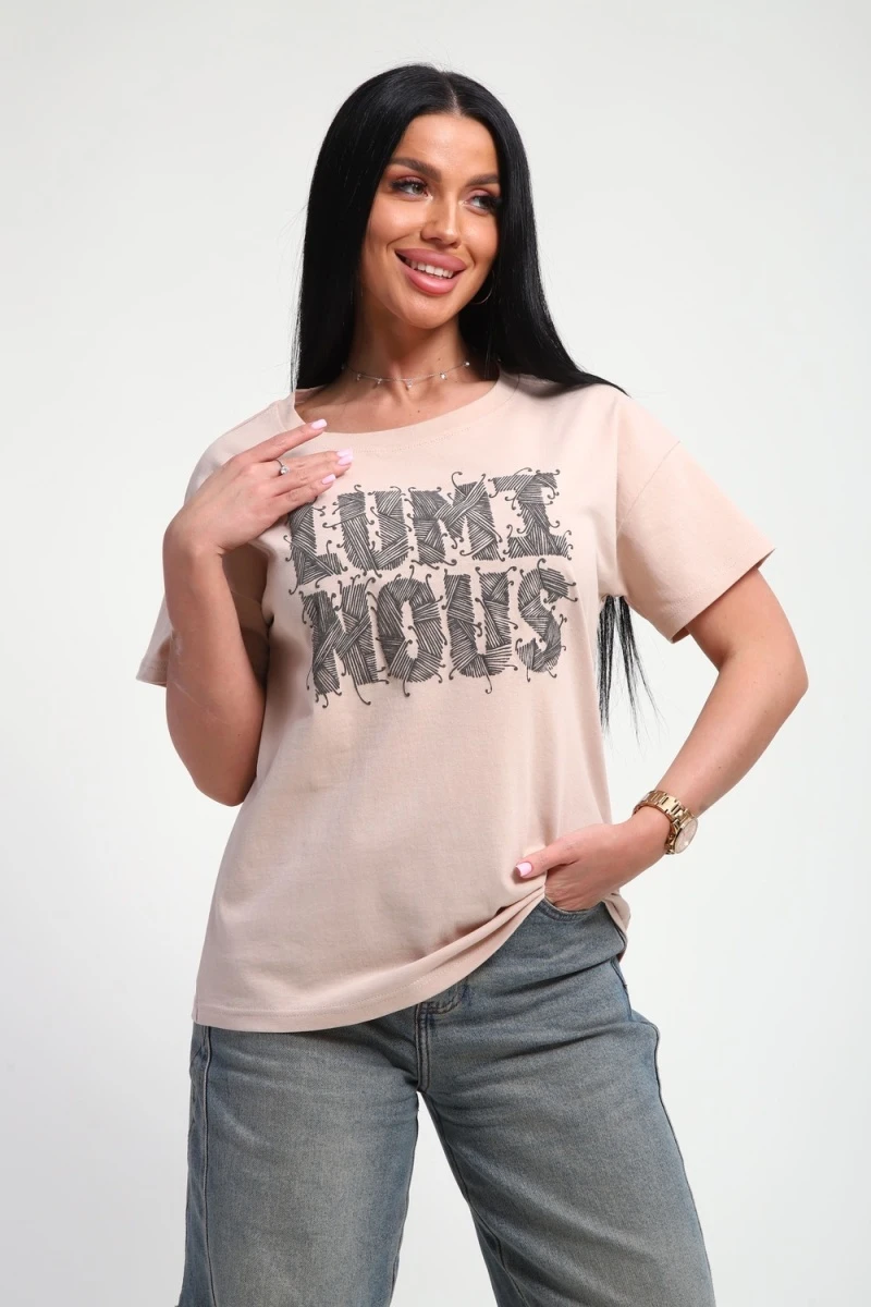 Футболка 85661 (бежевый)