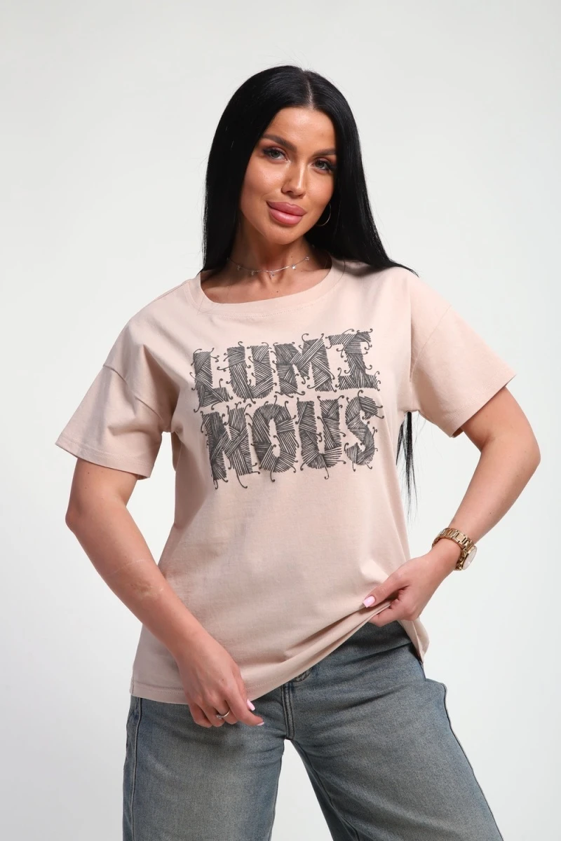 Футболка 85661 (бежевый)