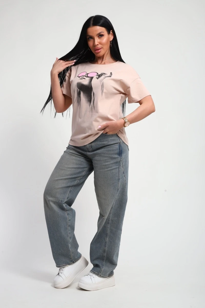 Футболка 85660 (бежевый)