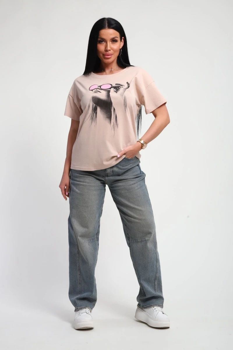 Футболка 85660 (бежевый)