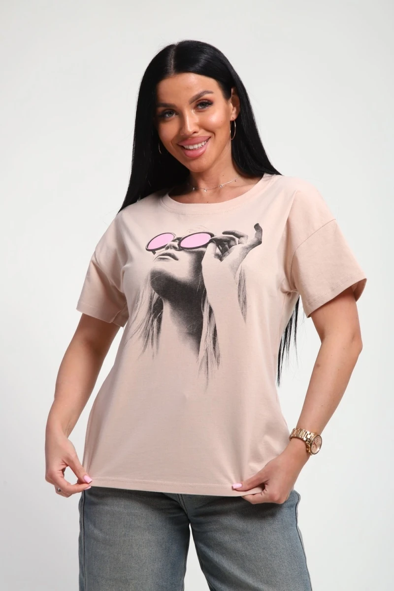 Футболка 85660 (бежевый)