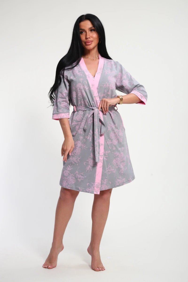 Пеньюар с сорочкой Элуна (розовый)
