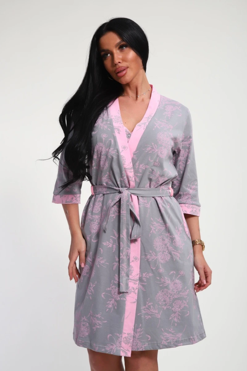 Пеньюар с сорочкой Элуна (розовый)