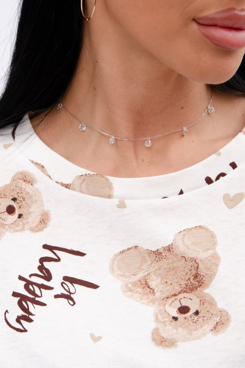 Пижама с брюками Тея (бежевый)