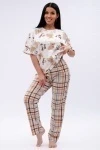 Пижама с брюками Тея (бежевый)