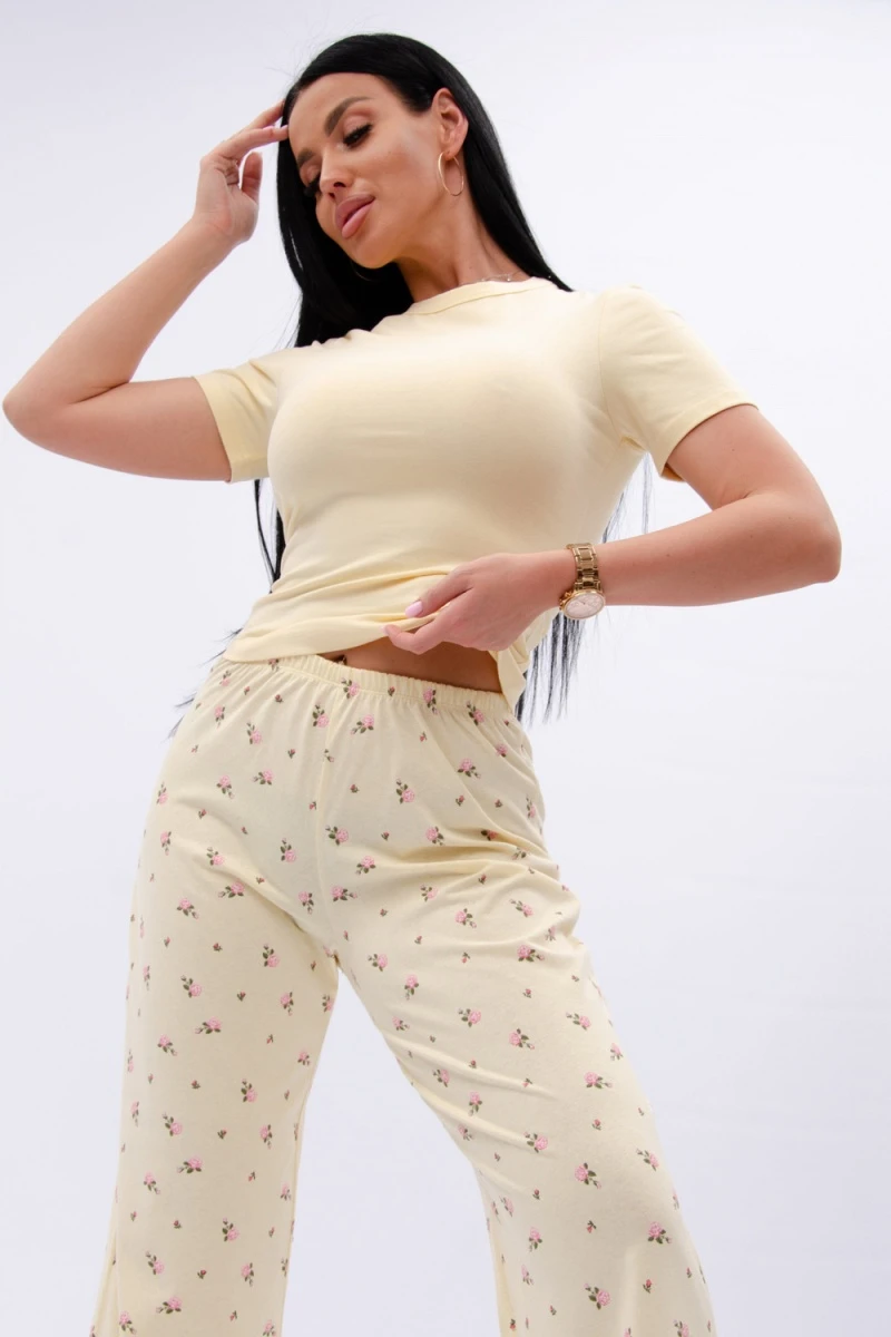 Пижама с брюками Брунелла 2 (желтый)