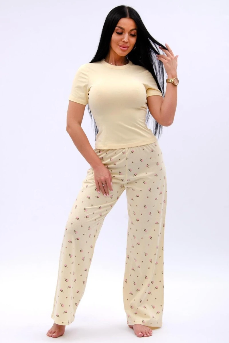 Пижама с брюками Брунелла 2 (желтый)