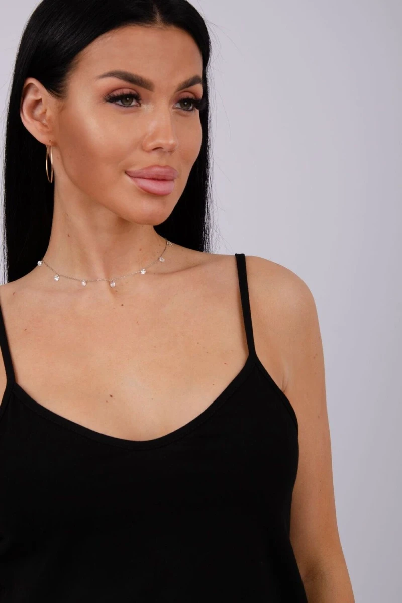 Пижама с шортами Кокетка (черный/леопард на бежевом)