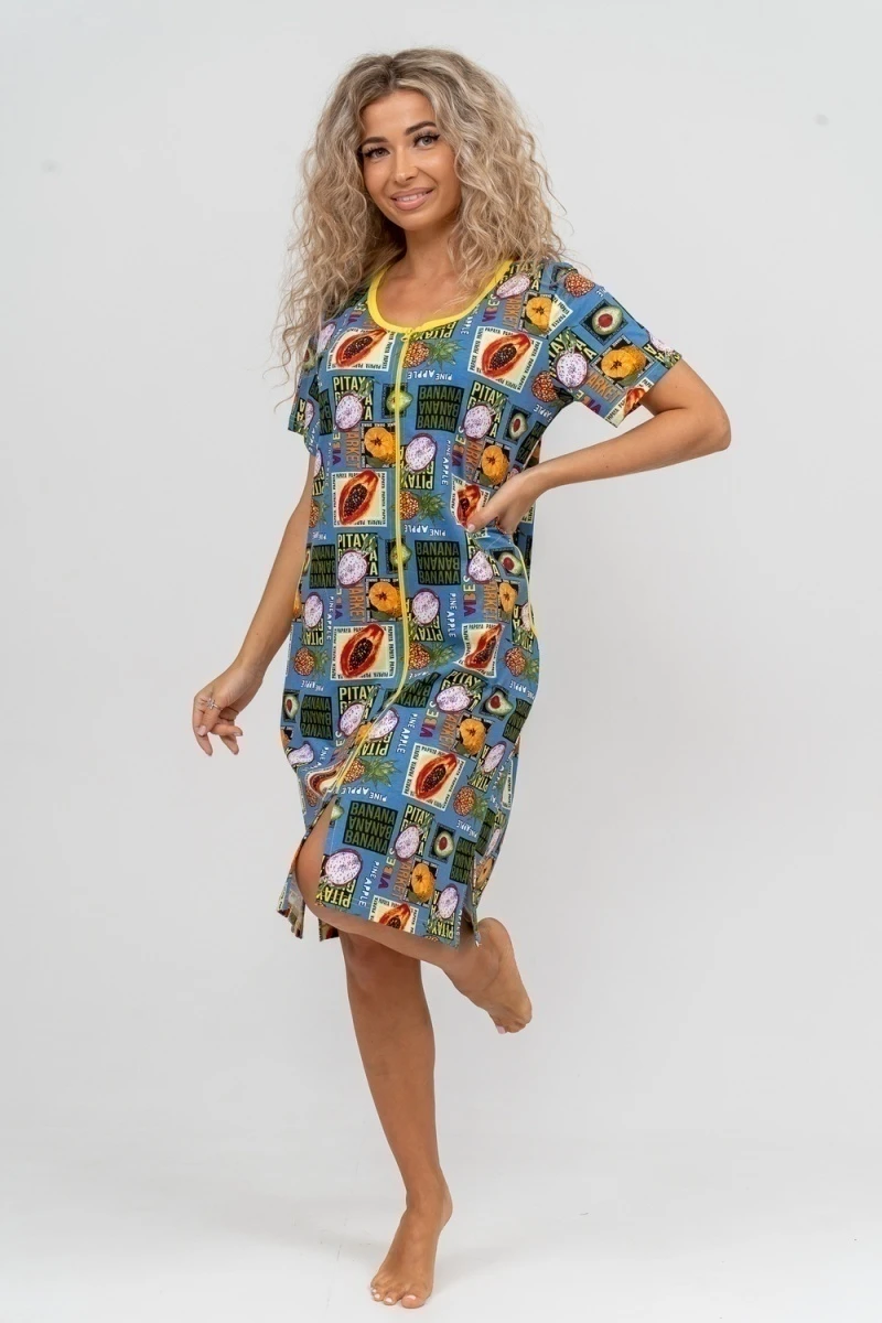 Халат 37007 (голубой)