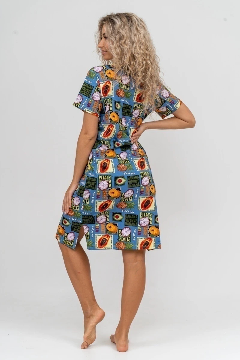 Халат 37007 (голубой)