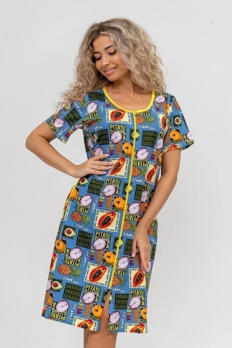 Халат 37007 (голубой)