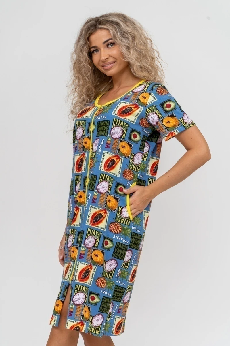 Халат 37007 (голубой)