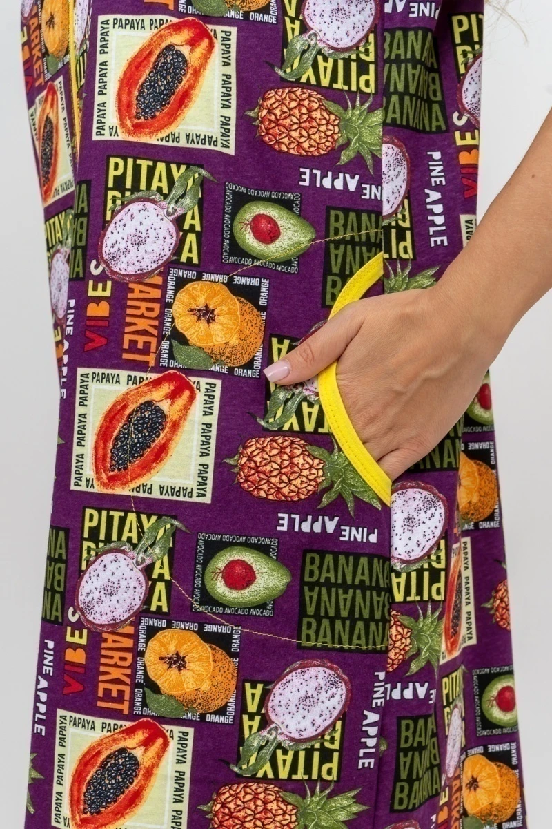 Халат 37007 (баклажан)