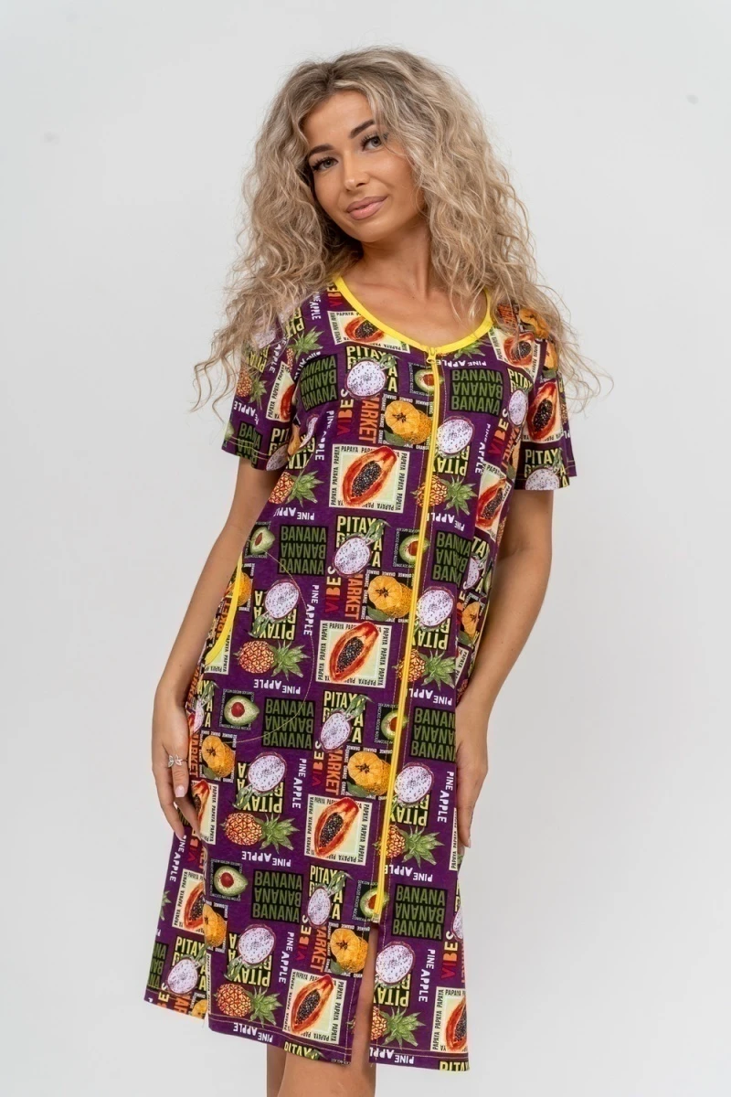 Халат 37007 (баклажан)