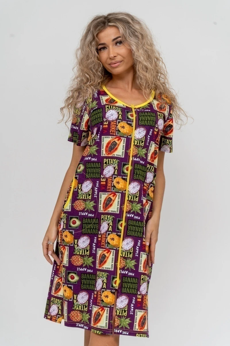 Халат 37007 (баклажан)