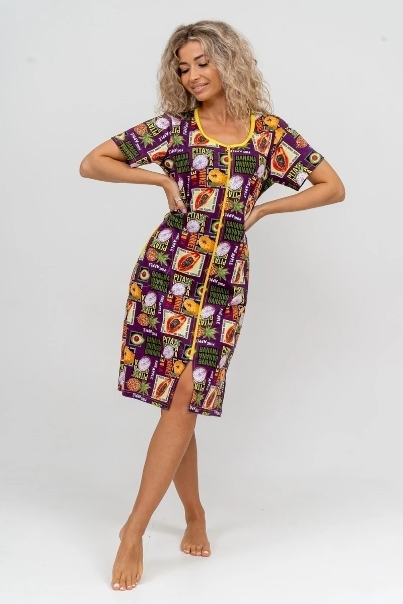 Халат 37007 (баклажан)