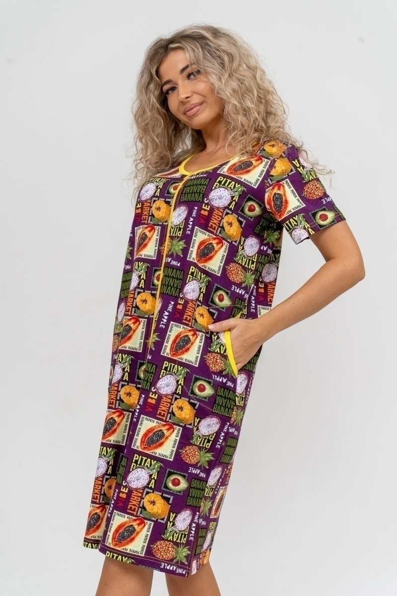 Халат 37007 (баклажан)