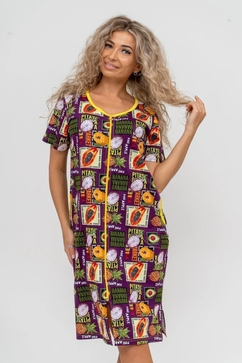 Халат 37007 (баклажан)